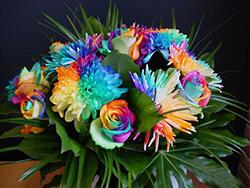 Как покрасить цветы Покрашенные цветы